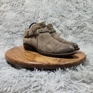 Born Tan Suede Ankle Boots